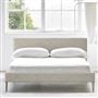 Square Low Bed -  King  -  Beech Leg  -  Conway Linen