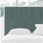 Polka Alto Headboard - Self Buttonss - Double - Rothesay Aqua