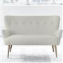 Florence Sofa - Self Buttons - Beech Leg - Conway Ivory