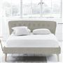 Wave Bed - Self Buttons - Superking - Beech Leg - Conway Natural