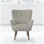 Florence Chair - Self Buttonss - Walnut Leg - Conway Natural