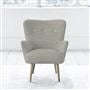 Florence Chair - White Buttonss - Beech Leg - Conway Natural