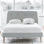 Cosmo Bed - Self Buttons - King - Beech Leg - Conway Platinum