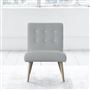 Eva Chair - White Buttonss - Beech Leg - Conway Platinum