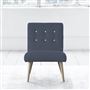Eva Chair - White Buttonss - Beech Leg - Rothesay Denim