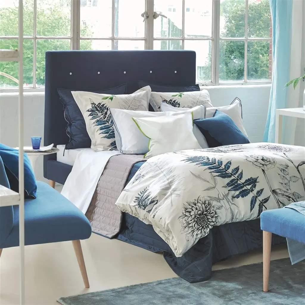 Acanthus Indigo Bedding Designers Guild