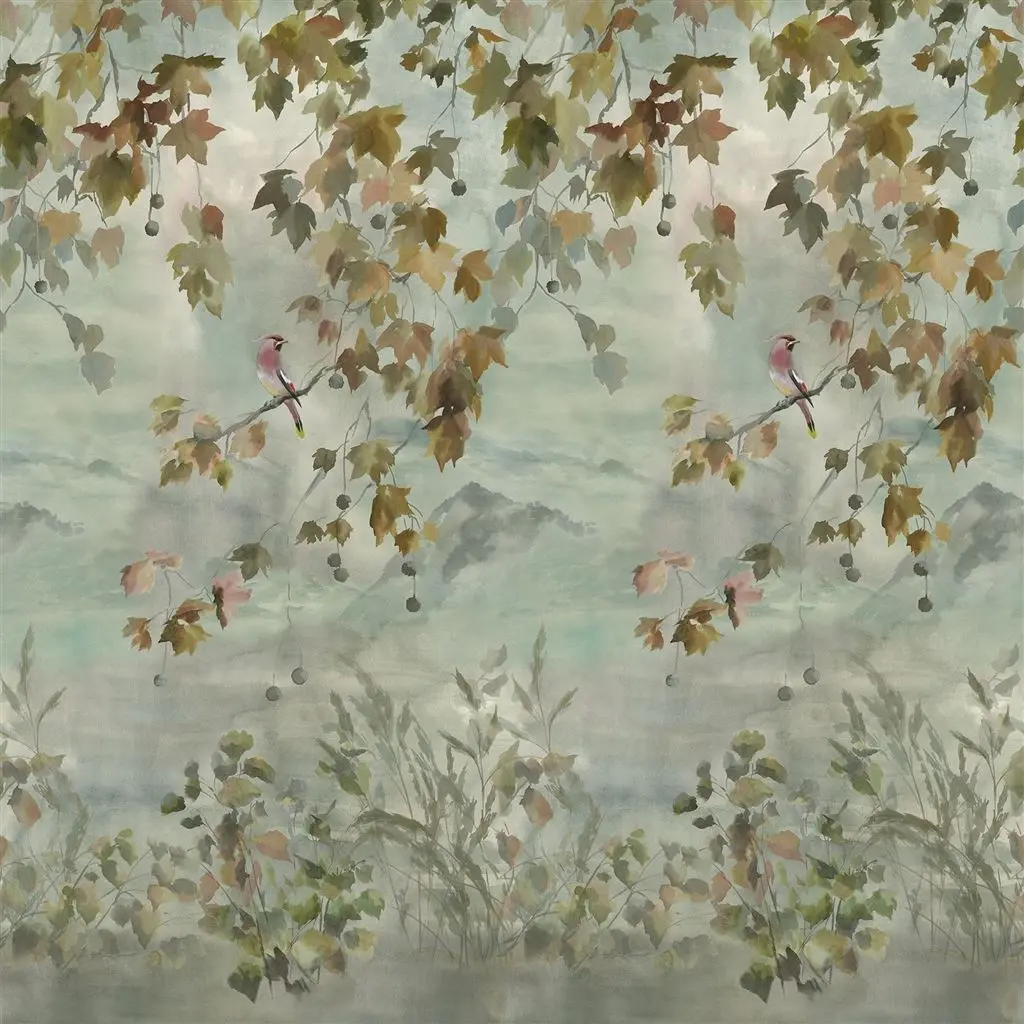 Miyako Scene 2 Dove Wallpaper Designers Guild