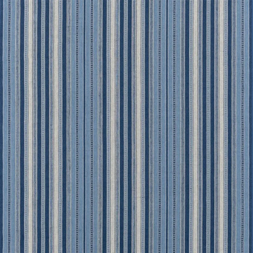 Almacan Indigo Fabric | William Yeoward