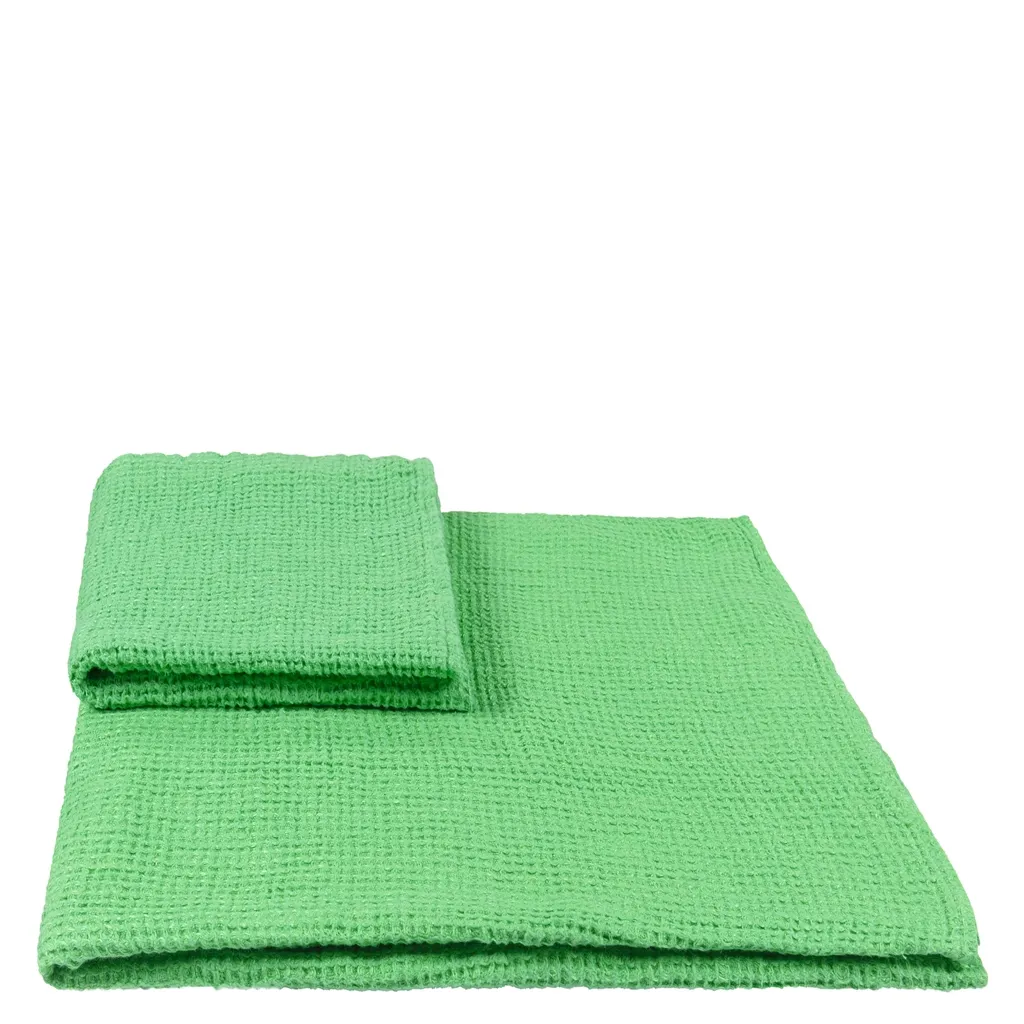 Moselle Emerald Towels | Designers Guild