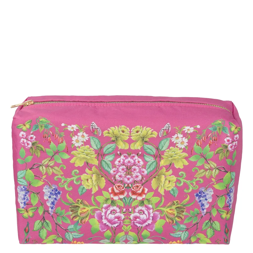 Eleonora Fuchsia Toiletry Bag | Designers Guild