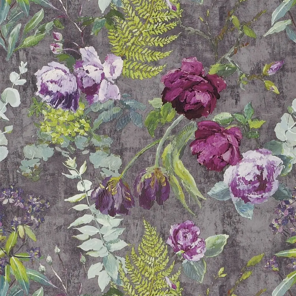 Tulipani Amethyst Wallpaper Designers Guild