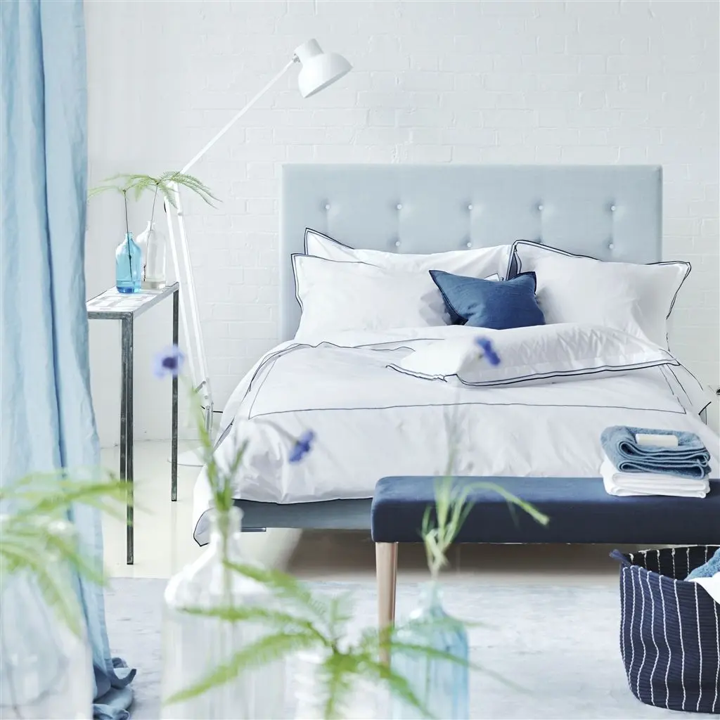 Astor Denim Plain Cotton Bed Linen Designers Guild