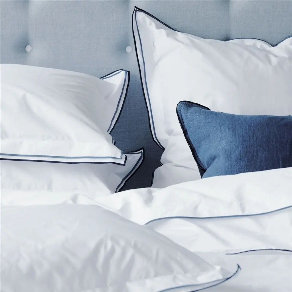 Astor Denim Plain Cotton Bed Linen Designers Guild