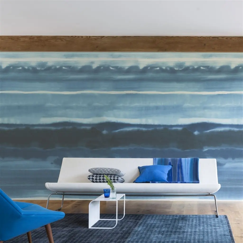 Ukiyoe Indigo Wallpaper Designers Guild