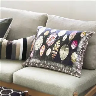 Tulsi Aubergine Decorative Pillow Designers Guild