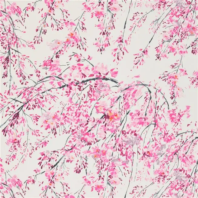 plum blossom - peony fabric | Designers Guild