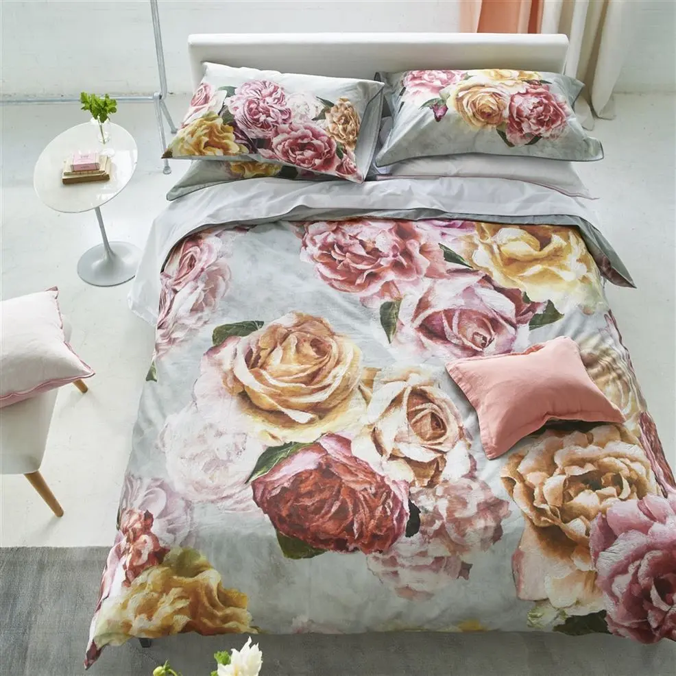 Damask Rose Fuchsia Bed Linen Designers Guild